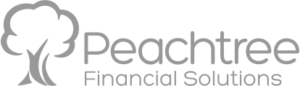 watermark version of logo of a tree next to the words Peachtree Financial Solutions