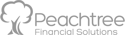 watermark version of logo of a tree next to the words Peachtree Financial Solutions